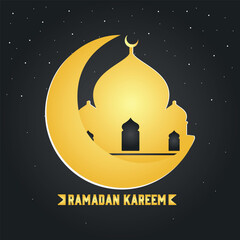 Obraz na płótnie Canvas Ramadan Kareem Islamic lettering calligraphy design with background 