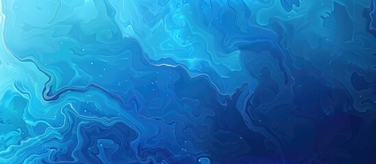 A close up of an electric blue background with a fluid marble texture, resembling underwater azure waters. Perfect for recreation and marine biology enthusiasts - obrazy, fototapety, plakaty