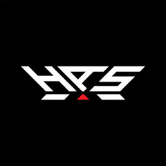 HAS letter logo vector design, HAS simple and modern logo. HAS luxurious alphabet design