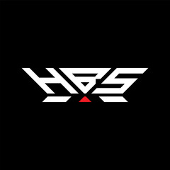 HBS letter logo vector design, HBS simple and modern logo. HBS luxurious alphabet design