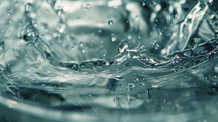 The pure essence of water captured in a symphony of motion, as it fills the waiting glass.