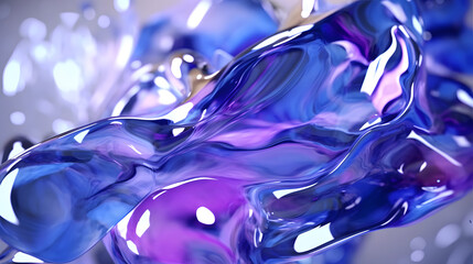 Art purple glass holographic abstract graphic poster web page PPT background