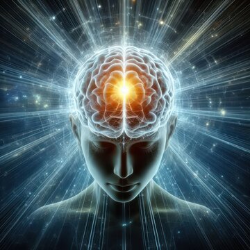 Brain , idea and open your mind concept.