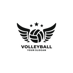 Volleyball logo vector