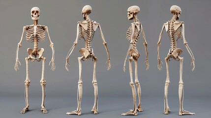 Human Skeleton System: Bone Joints Anatomy