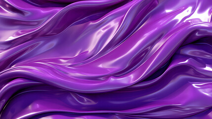 Obraz premium Purple liquid metal plastic flow abstract graphic poster web page PPT background