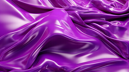 Fototapeta premium Purple liquid metal plastic flow abstract graphic poster web page PPT background