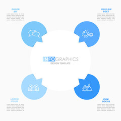 Infographic design template with place for your data. Vector illustration. - 769534770
