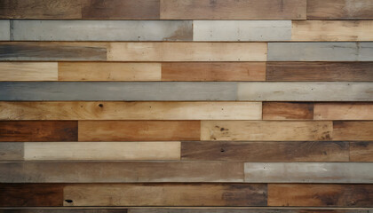 Naklejka premium reclaimed wood Wall Paneling texture. Generative AI.