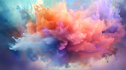 Fototapeta na wymiar Digital color cloud smoke abstract graphic poster web page PPT background