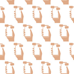 Chat messages notification on phone icon isolated seamless pattern