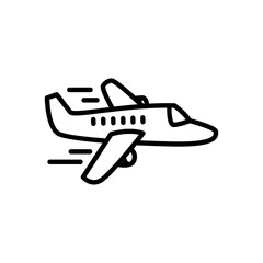 airplane icon vector in line style