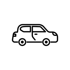 car icon vector in line style