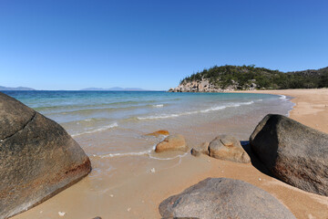 Beautiful empty beach, Arthur Bay, Magnetic Island, QLD, Australia