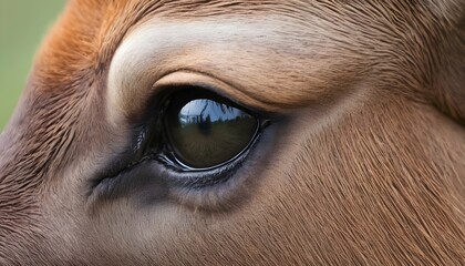 A Close Up Of An Elks Eye Showing The Wildness A