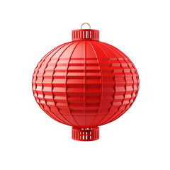 Fototapeta premium Chinese new year red lantern isolated on transparent background
