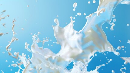 Dynamic milk splashes