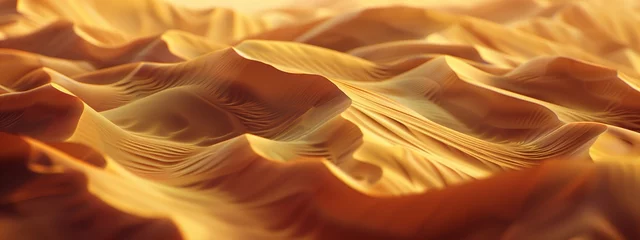 Poster abstract wavy sand dunes of desert © RMedia