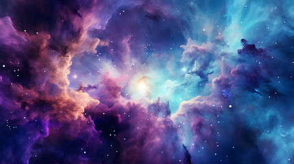 Digital colorful starry sky abstract graphic poster web page PPT background