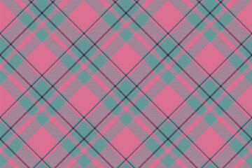 Tartan plaid background, diagonal check seamless pattern. Vector fabric texture for textile print, wrapping paper, gift card, wallpaper. - 769554134