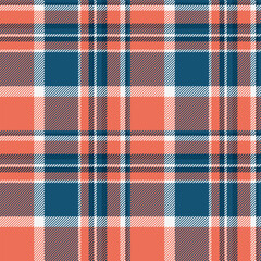 Vector plaid texture of background tartan pattern with a seamless check fabric textile. - 769554747