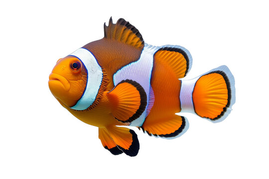 Orange and White Clown Fish Swimming in Water