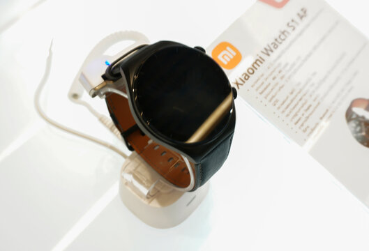 Bangkok, Thailand, April 18, 2024 xiaomi watch s1 ap smartwatch, waterproof, long battery life, with exercise and health monitoring functions, available at The Mall Bang Khae.