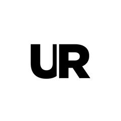 Letter U and R, UR logo design template. Minimal monogram initial based logotype. - 769555997
