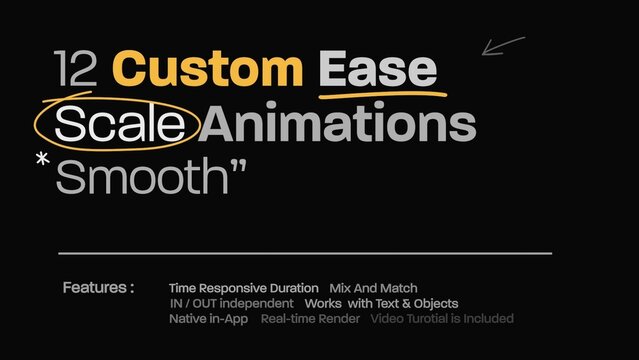 12 Custom Ease Scale Title Animator 