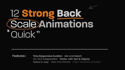 12 Strong Back Scale Title Animator Quick 
