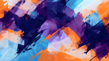 Digital purple and orange artistic sense abstract graphic poster web page PPT background