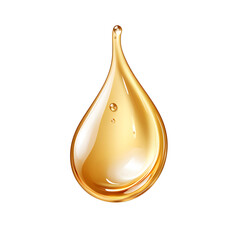 Oil drop  isolated on  white and Transparent Background. Ai Generated