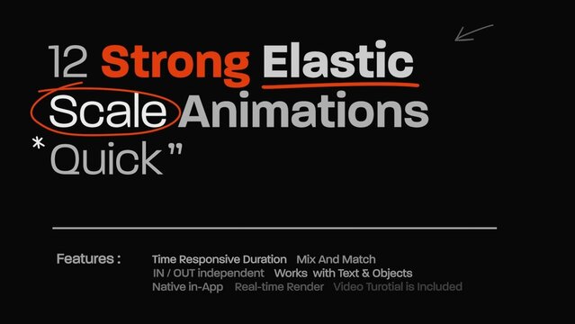 12 Strong Elastic Scale Title Animator Quick 