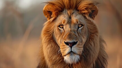 portrait of a lion