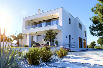 Belle maison moderne d'architecte avec jardin - 769560108