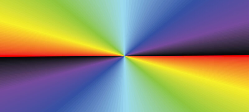 Circular rainbow (spectrum) Radial gradient rainbow background. Vector illustration.