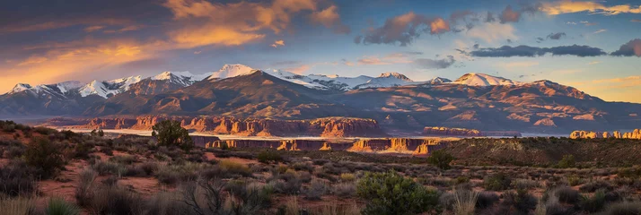 Foto op Canvas Stunning panoramic photo of the Utah state landscape © Pierre Villecourt