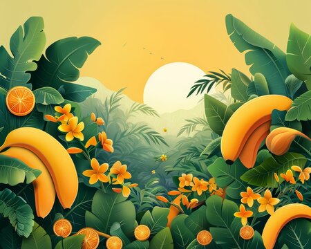 Valencia starberry Curve Smoothing Calming Rhythms Innovative Vector Landscapes ,