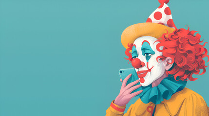 Joker, April Fool Concept, Vector Illustration, Generative Ai