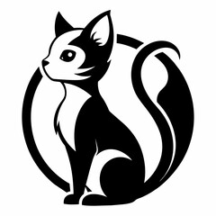 Minimalist Cat Logo Icon Simple & Stylish Design for Your Brand