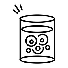 Here’s a line style icon of ovum test 