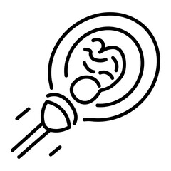 Check out linear icon of vacuum extraction 