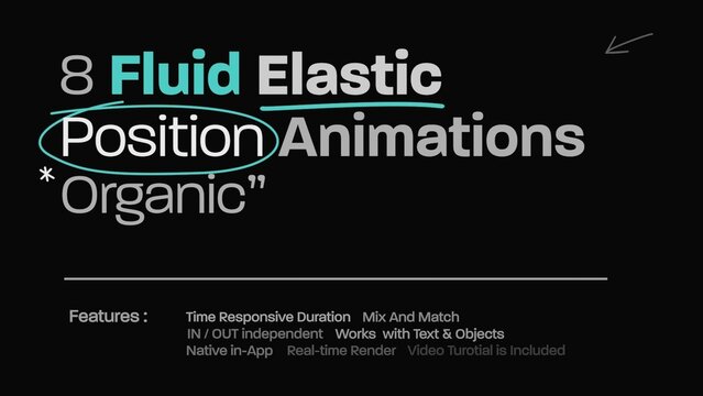 Fluid Elastic Position Title Animator 