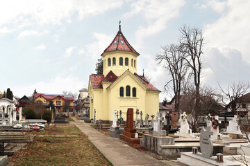 Vintage Church in Suceava, Romania	
