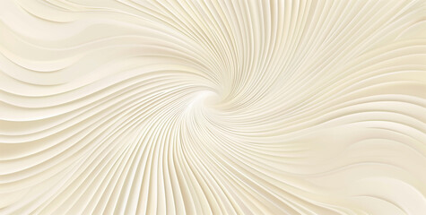 A light cream background with thin, curved lines in the center that radiate from one another, creating an elegant and modern aesthetic. Abstract art with cream colors. AI Generated