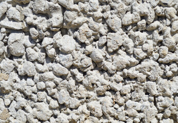 Crack stone old concrete wall texture background, rough cement brick wallpaper