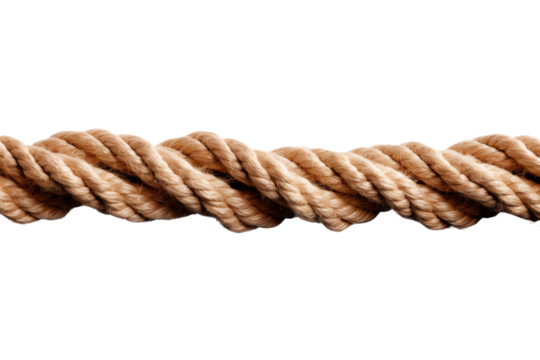 Intricate Dance of Twisted Fibers. On a White or Clear Surface PNG Transparent Background.