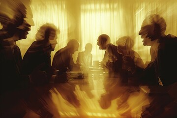 Businessmen in angry, Conflict in the Workplace. - obrazy, fototapety, plakaty