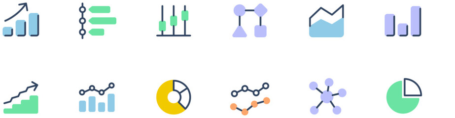 Set of Business Charts icons