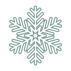 Flat vector illustrations set of snowflakes. Isolated SVG for Cricut